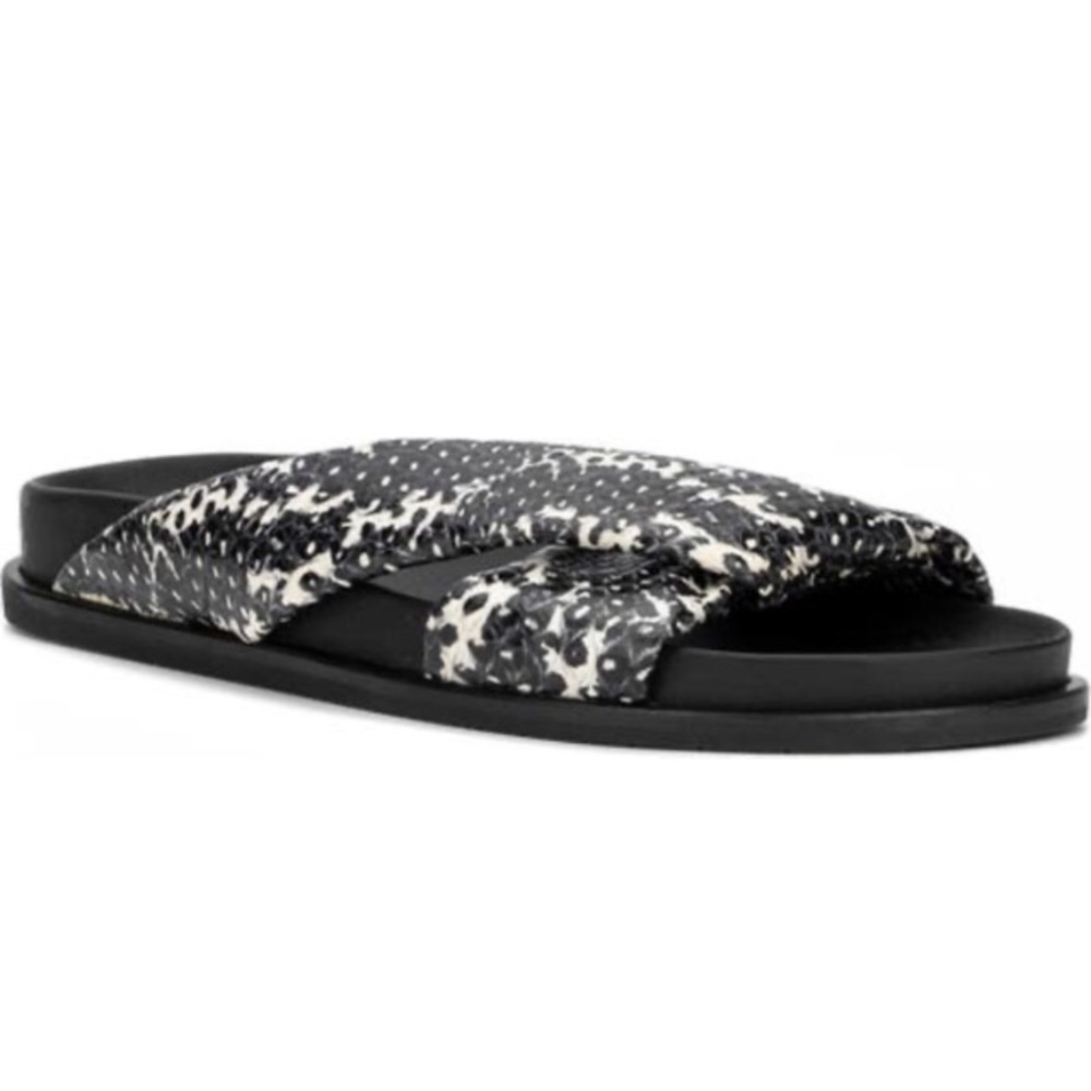 Aquatalia Macie Snake Embossed Sandal